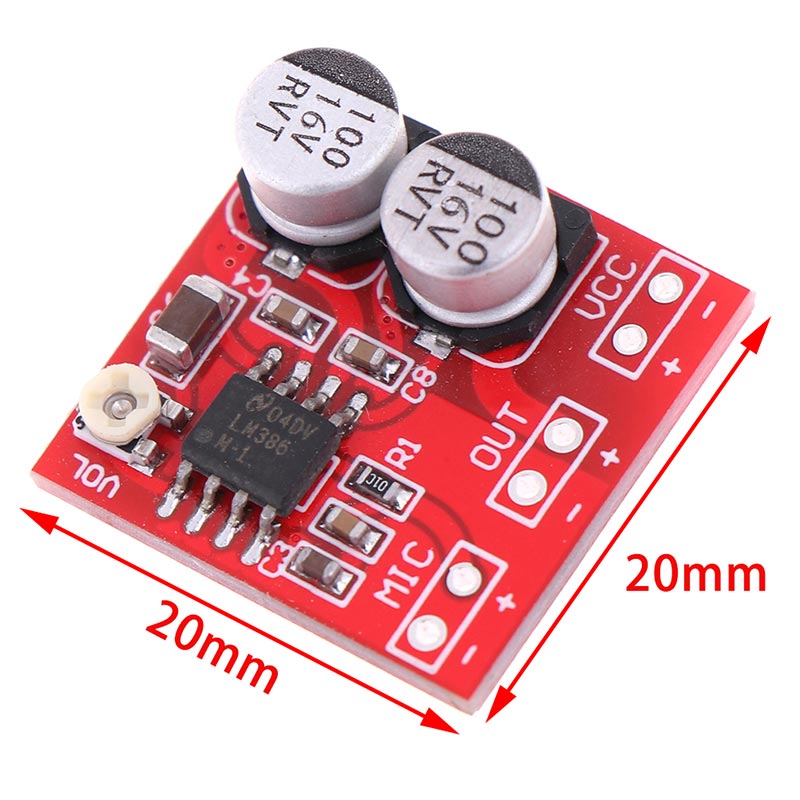 Module amplificateur microphone LM386 DC 4-12V – Image 2