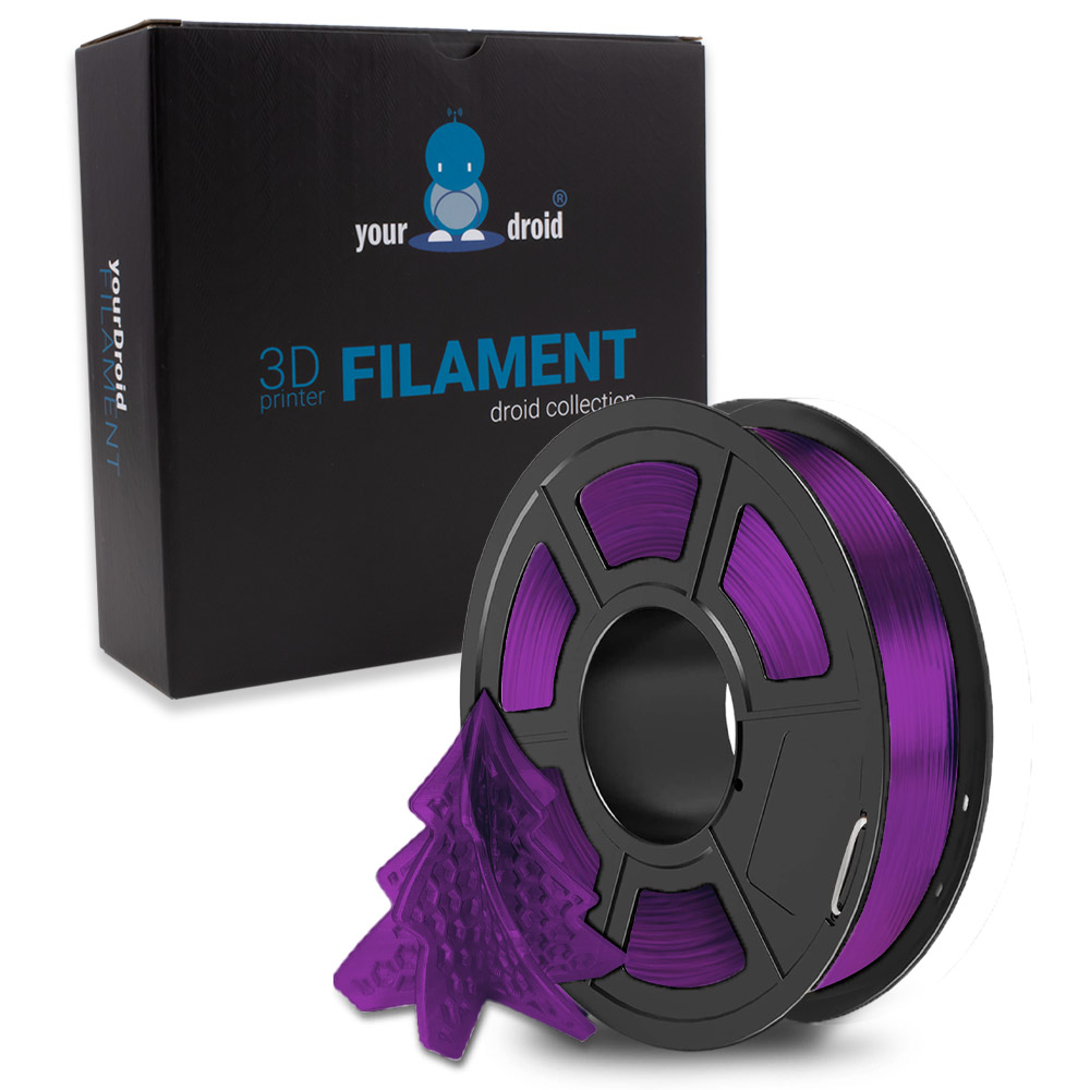 yourDroid Filament TPU Transparent Violet 1.75mm 500g