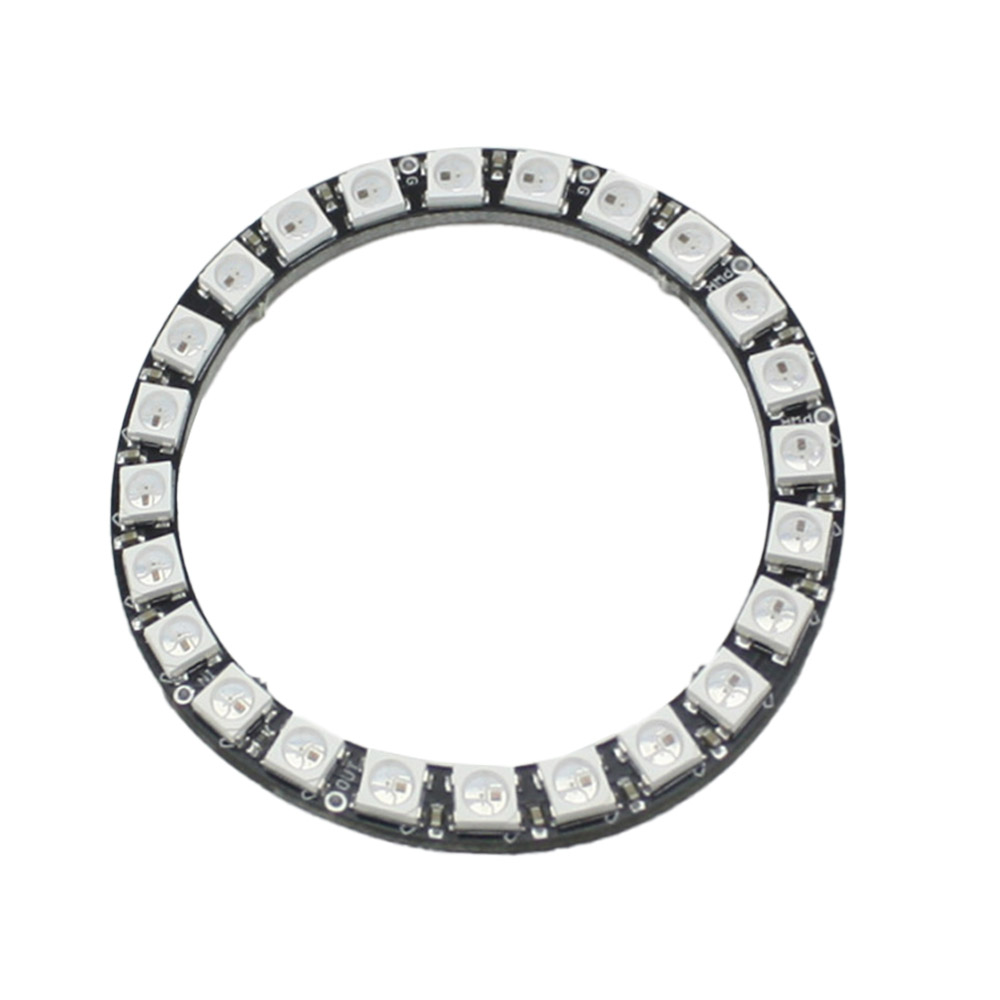 Anneau LED RGB 24 bits WS2812 5V similaire Neopixel – Image 2