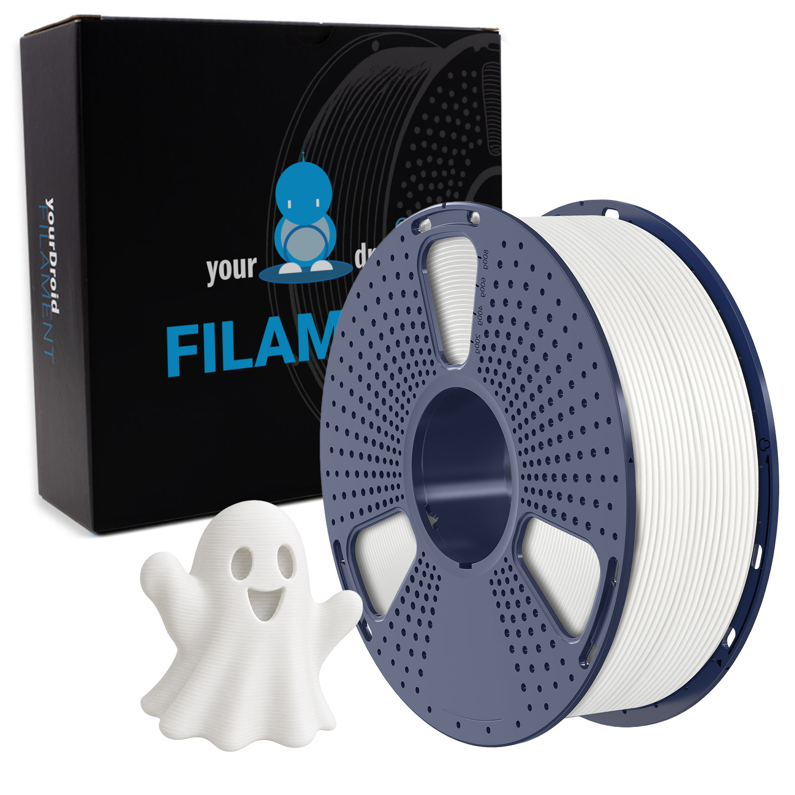 Filament PLA yourDroid Blanc Mat 1,75 mm 1 kg