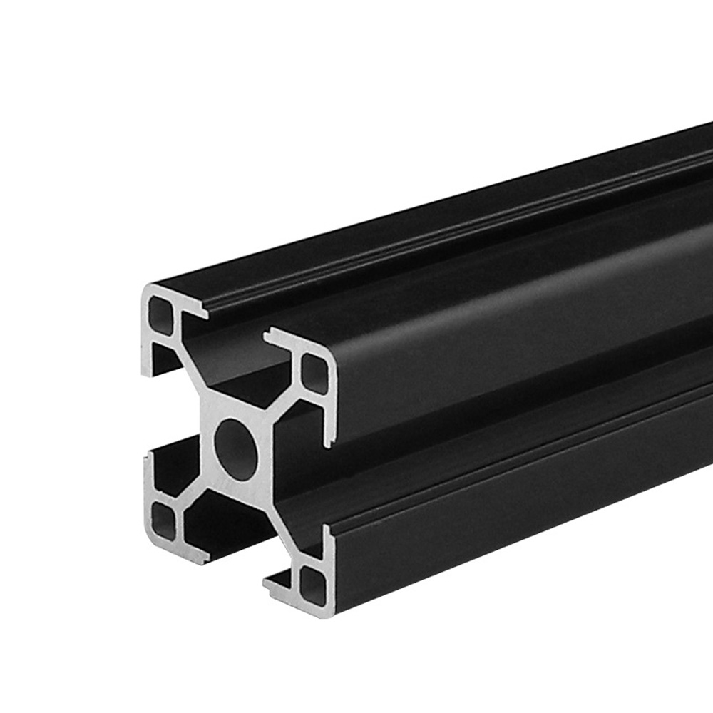 Profilé aluminium 1 mètre 30x30L type B rainure 8 noir – Image 2