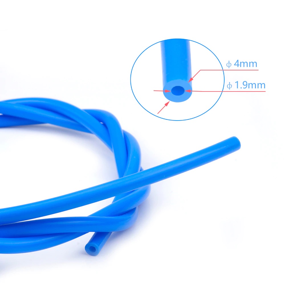 Tuyau PTFE 1 mètre 4x1,9 mm (bleu) pour filament 1,75 mm