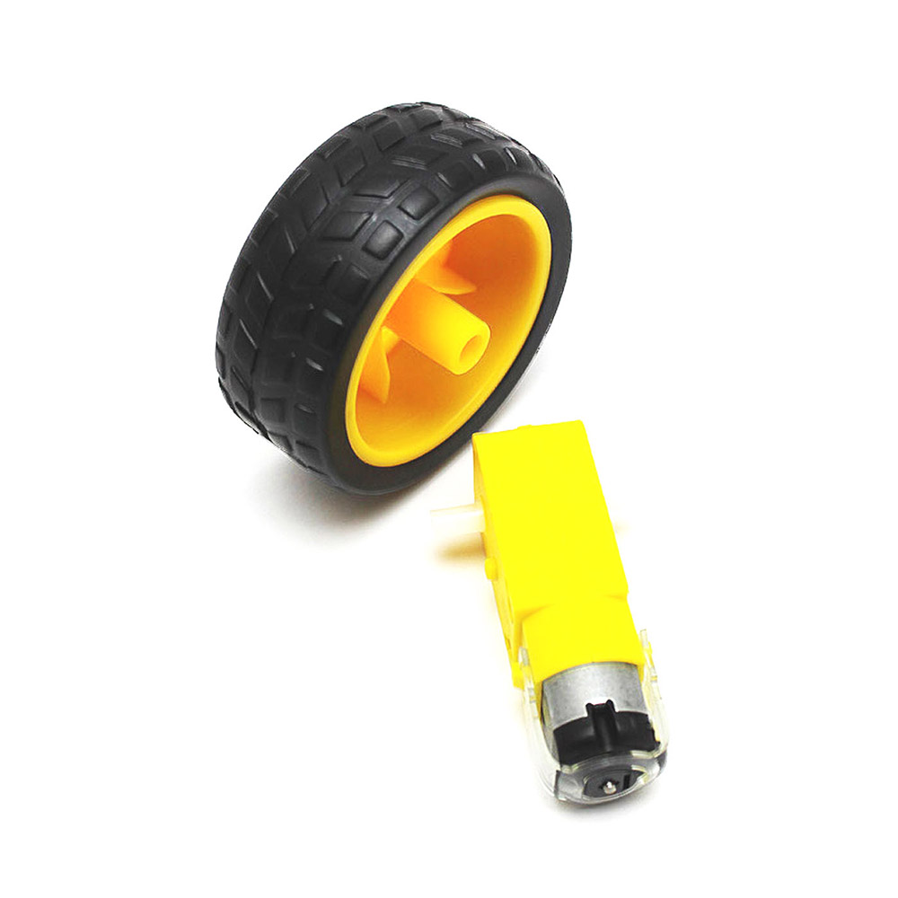 Roue de robot / voiture avec moteur réducteur 1:48