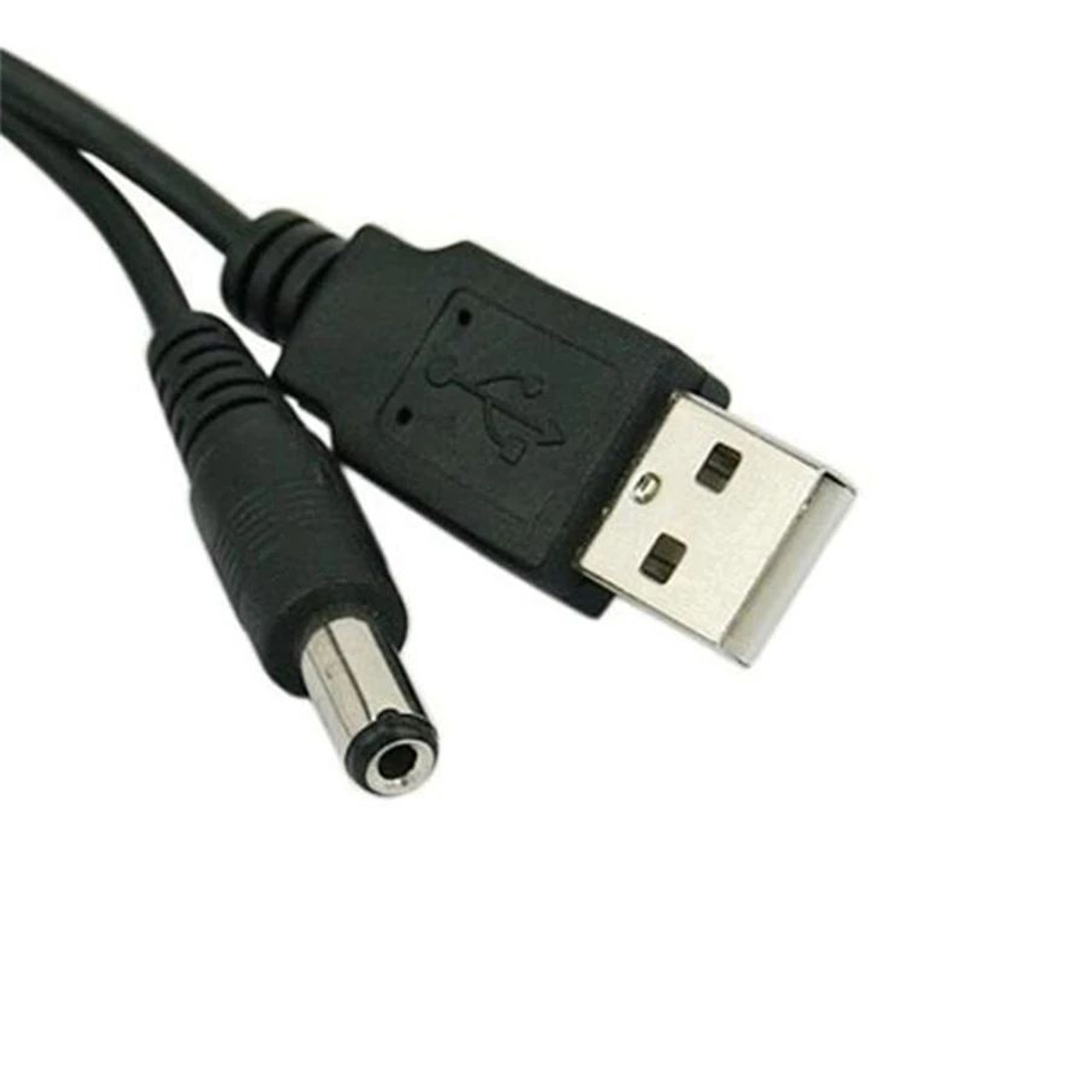 3x câble d'alimentation USB 80 cm vers fiche DC creuse 5,5 x 2,1 mm – Image 2