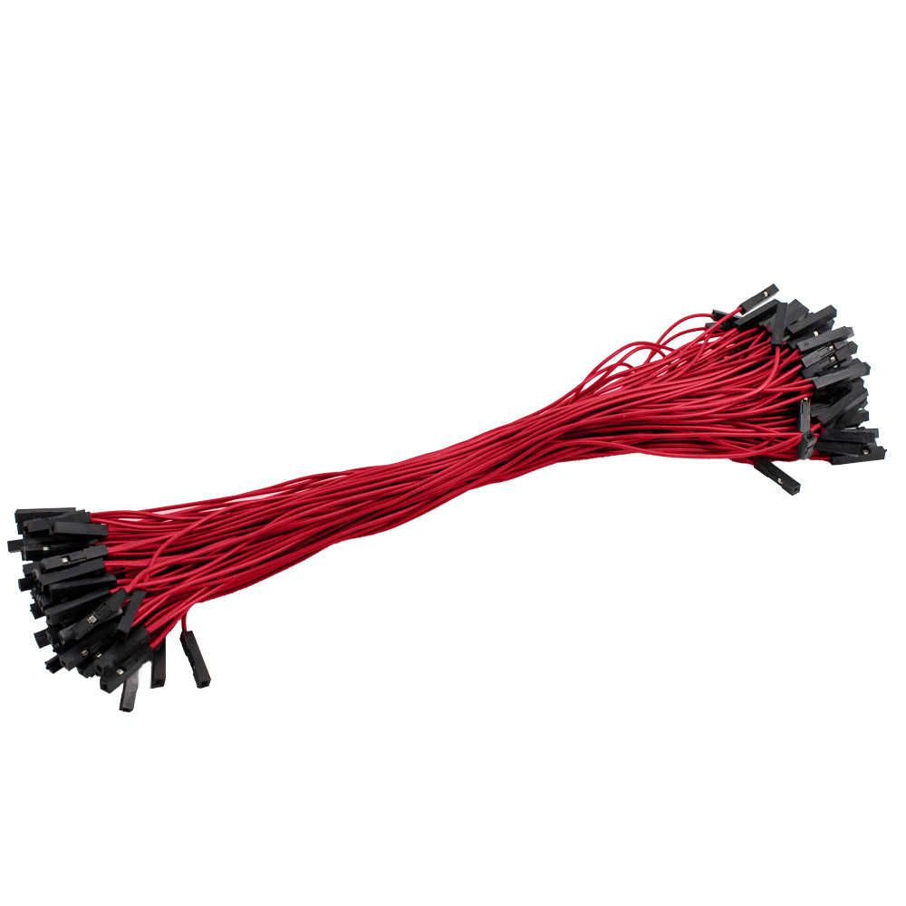100 câbles Dupont / Jumper 20 cm femelle-femelle couleur aléatoire – Image 4