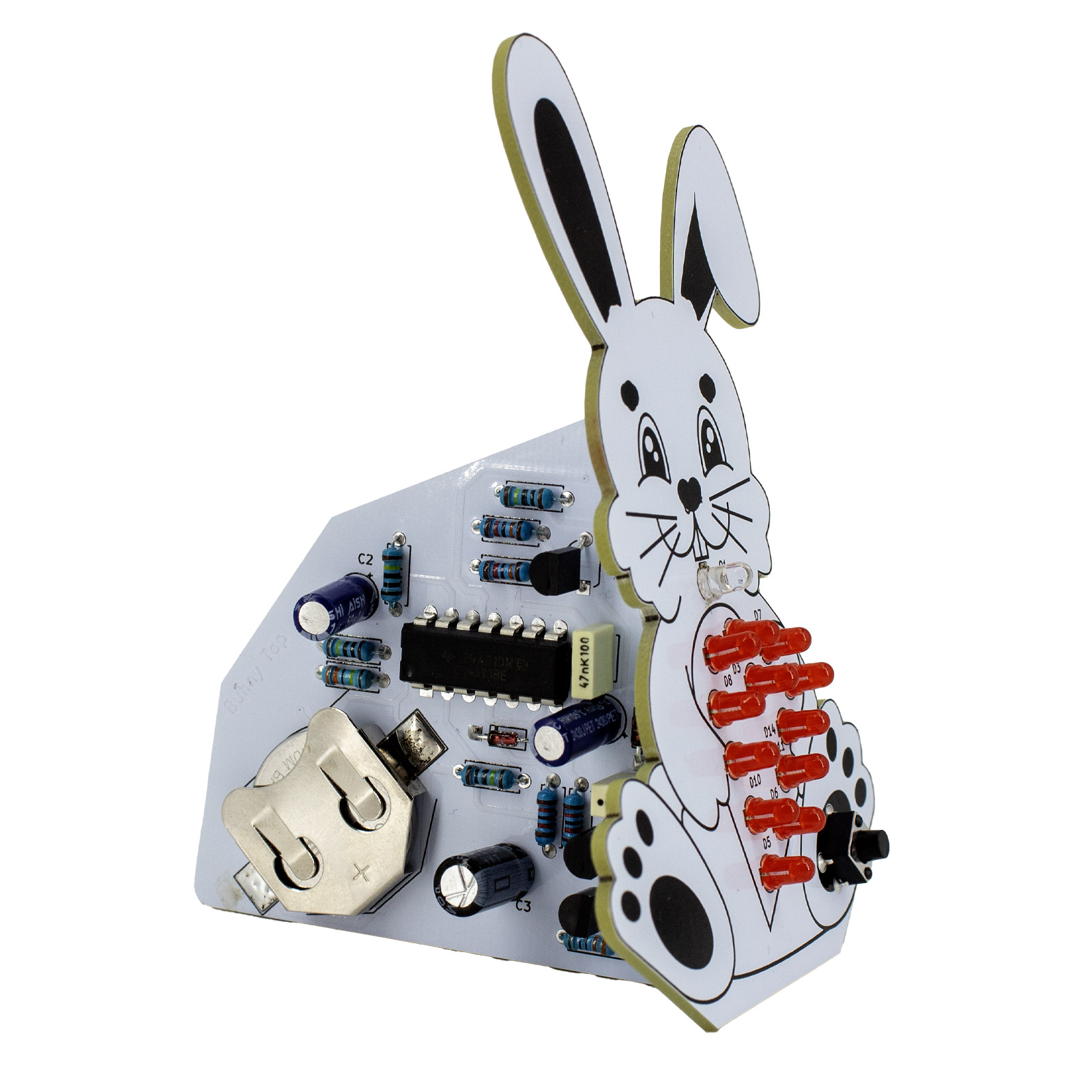 Kit de soudure Lapin de Pâques avec cœur lumineux – Image 3