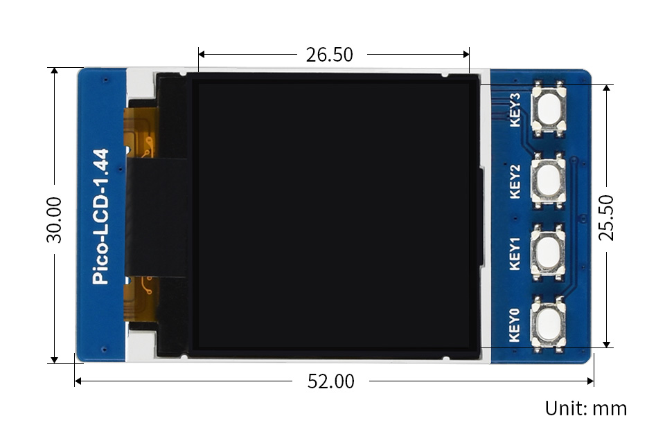 Module d'affichage LCD 1.44" Waveshare pour Raspberry Pi Pico – Image 10