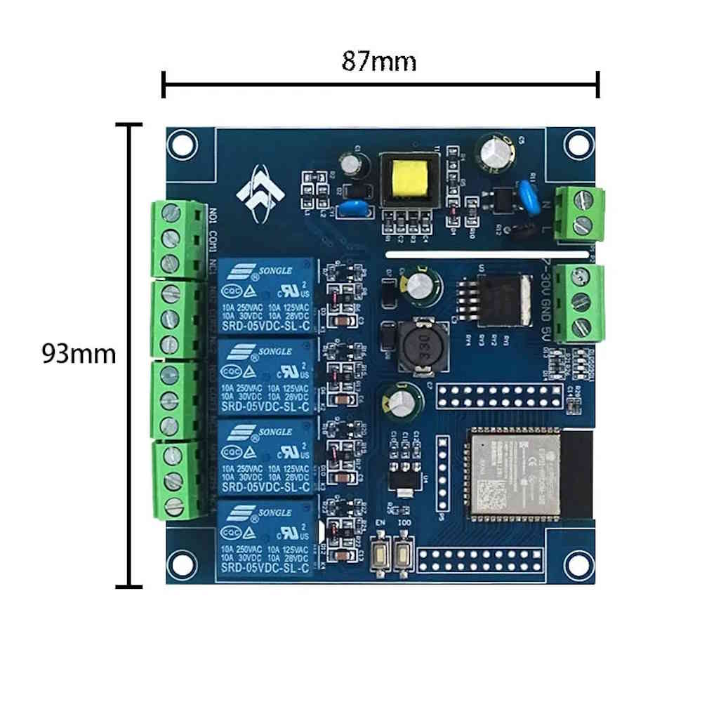 Module relais 4 canaux ESP32 WiFi Bluetooth – Image 5